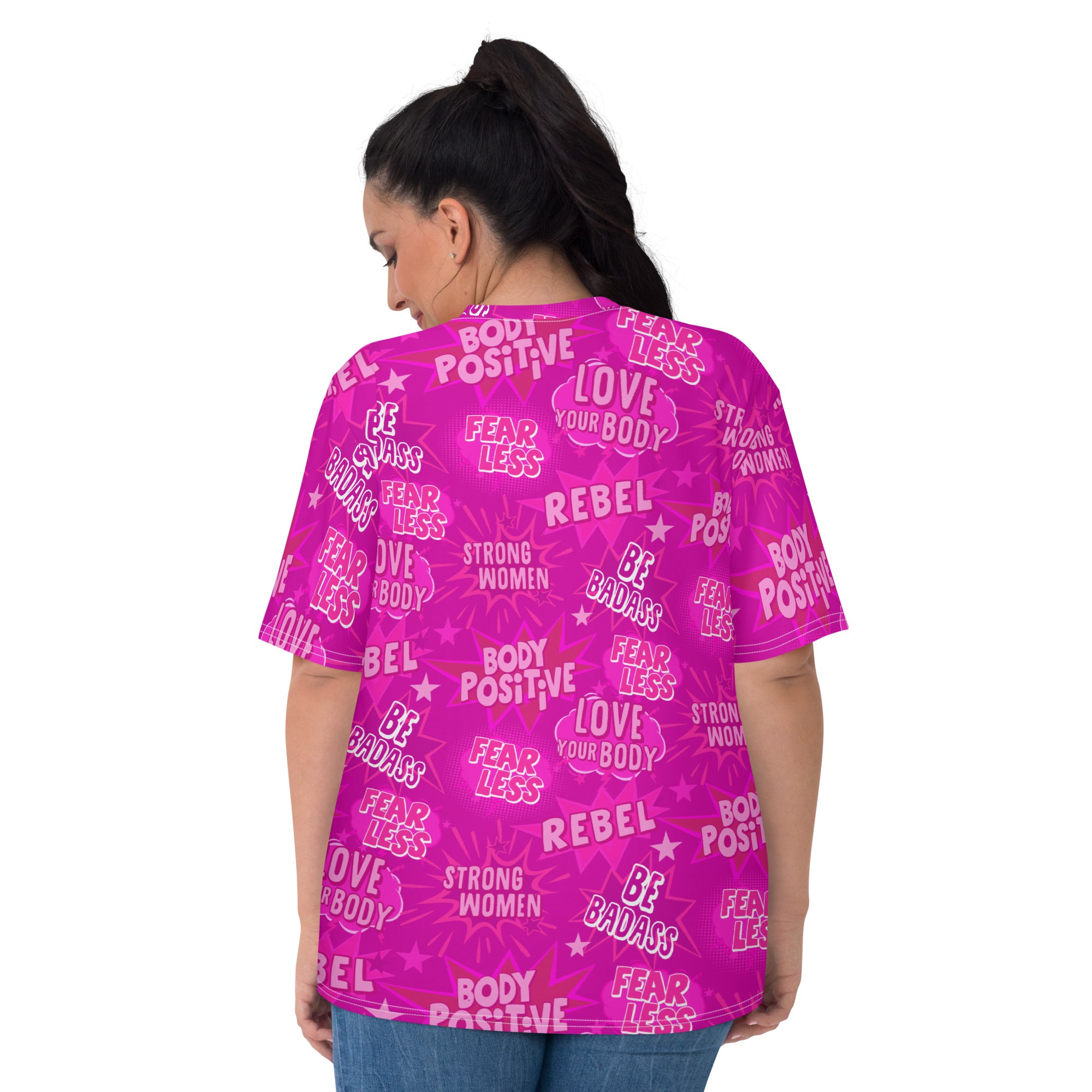 Empower Graphic Tee in Hot Pink